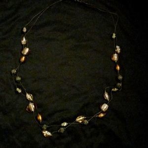 🎉NY Vintage Dusty Rose Glass Bead Necklace